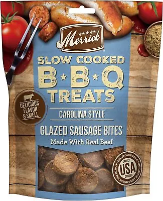 Merrick Chewy Dog Treats Slow Cooked BBQ Beef Dog Treats Carolina Style Glazed • $48.17