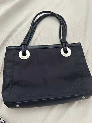 OROTON Stencil Large Tote Shoulder Hand Bag Navy Leather • $100