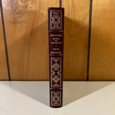 1982 Franklin Library Oxford Press Michael De Montaigne Essays Special Edition • $50
