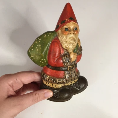 $120 • Buy VTG Vaillancourt Folk Art Santa Father Christmas Rocker HTF Paint Style 1987