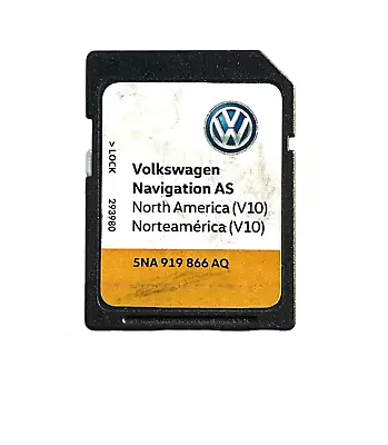 VW Volkswagen Navigation V10 SD Card 5NA919866AQ North America OEM • $199.95