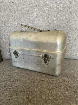 £29 • Buy Vintage American Priscilla Ware Metal Lunch Box Storage Container