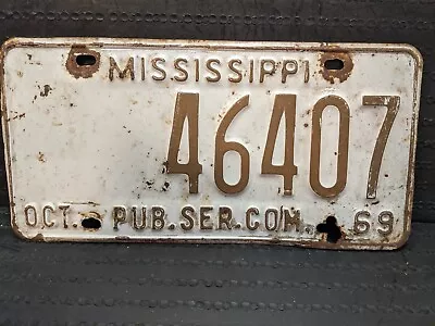 1969 Mississippi License Plate ..... (46407) • $16.29