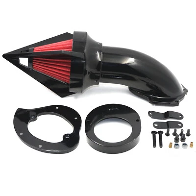 $92.33 • Buy Gloss Black Diamond Air Cleaner Intake Kit For Yamaha Vstar V-Star 650 1986-2012