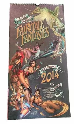 J Scott Campbell 2014 Fairytale Fantasies Calendar Mermaid Alice In Wonderland • $25