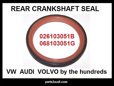 REAR CRANKSHAFT SEAL 021103051c  021 103 051C FITS VW AUDI VOLVO  85X105mm • $10.99