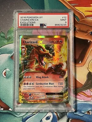 2016 Pokemon XY Evolutions Charizard EX 12/108  PSA 9 MINT • $25.99