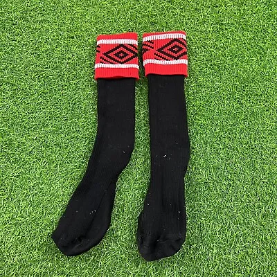 Manchester United Home Football Socks 1992/94 Children’s Umbro Box 8 • $49.77