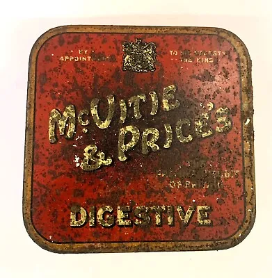 Vintage -  McVitie & Price - Digestive Biscuit Tin - By App To The King - E20thC • £2