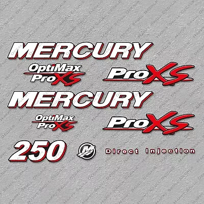 Mercury 250 HP Pro XS 2006-2012 Outboard Engine Decals Sticker Set • $53.99