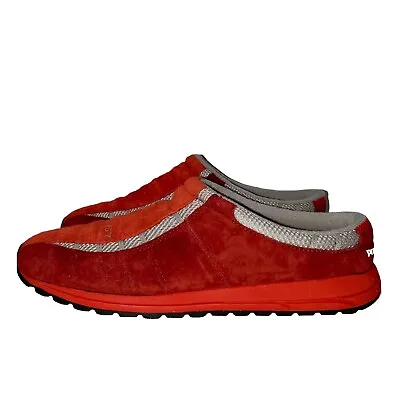 $12.99 • Buy Ralph Lauren Polo Sport X-67 Women’s Red Brick Suede Slip One Shoes Size 6.5