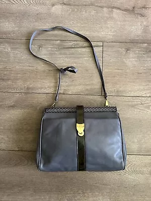 Vintage Salvatore Ferragamo Grey Snake Bag Q217524 Cross Body Original Parts • $50