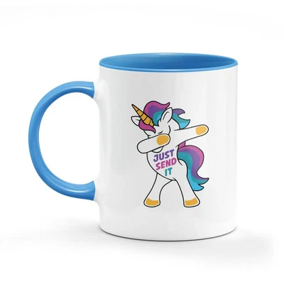 $28.95 • Buy Send It Dabbing Unicorn Funny Mug Office Gifts Coffee For Him Her