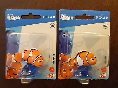 FINDING NEMO Mini Figurine Toy Or Cake Topper - Collectible Set Lot Of 2 • $19.99