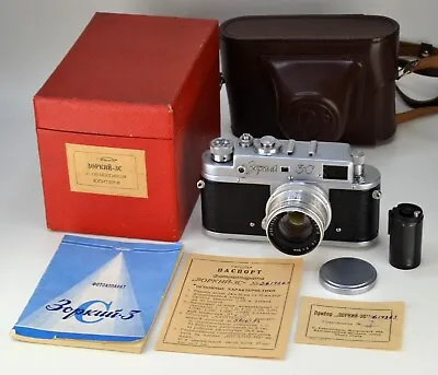 Clad! Never Used! 1956 Soviet Ussr  Zorki 3c  Camera + Jupiter-8 Lens Full Set • $399.99