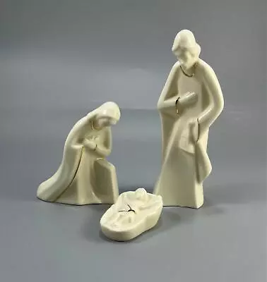 Mikasa Porcelain Holy Night Nativity Set Of 3 Christmas Figurines New • $29.75