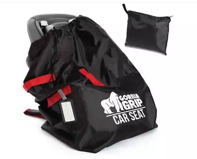 Gorilla Grip Car Seat Bag With Pouch And Luggage - Red Straps • £37.24