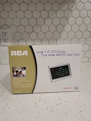RCA Large 1.4  LED Display Dual Wake AM/FM Clock Radio RP-5420 MP3 Smart In Box • $25.99