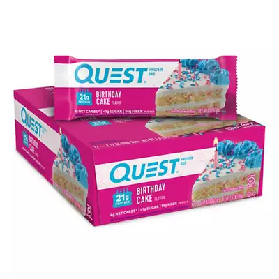 Quest Nutrition Bar 12x60g Birthday Cake • £39.36