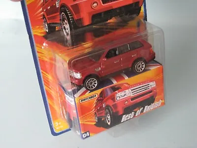 Matchbox 2006 Range Rover Sport Maroon Body 70mm Toy Model Car Best Of British • £19.99