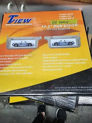 Tview T102sv  10  TFT LCD Car Sun Visor Monitor TAN  PASSENGER SIDE ONLY  • $49