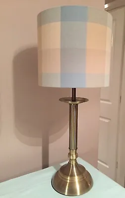 Handmade Lampshade Laura Ashley Mitford Check Duck Egg Tartan SMALL 20CM Drum • £32