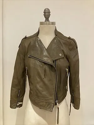 Matthew Williamson For H & M LEATHER BIKER JACKET SIZE S 36 EU • $49.31