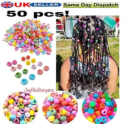 50pcs Mini Plastic Hair Claw Clips Grips For Womens Girls Candy Colour Beads • £3.49