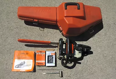 Vintage STIHL 011 AVT Chainsaw W/Hard Case Bar Cover 3 Chains (Original Owner) • $49