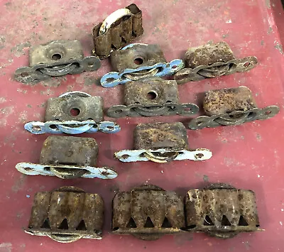 LOT Of 12 Cast Iron Window Sash Weight Pulleys Vintage • $14.99