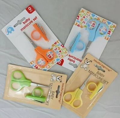 £2.99 • Buy Baby Manicure Set Nail Cutter Clipper Safety Scissors Child Toddler Newborn
