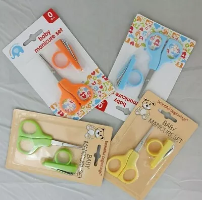 £2.99 • Buy Baby Manicure Set Nail Cutter Clipper Safety Scissors Child Toddler Newborn
