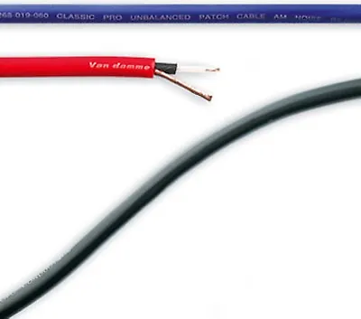 Van Damme Pro Grade Classic UNBALANCED Pro-patch Cable By The Metre - Colours • £1.35