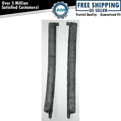 Quarter 1/4 Window Glass Vertical Weatherstrip Seal Pair For 83-93 Ford Mustang • $40.16