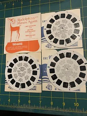 View Master Rudolph The Red Nosed Reindeer Shines Again 3 Reels  FT26-28 1N • $10