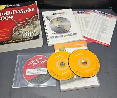 SOLIDWORKS 2012 3D Experience & Mastercam Lot 32-bit Windows NO CD KEY Machinist • $9.95