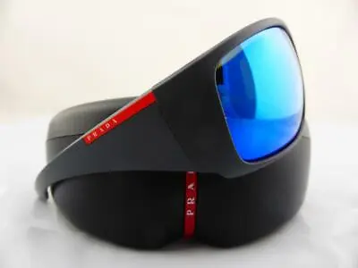 $199 • Buy PRADA SPORT Sunglasses OPS O4VS 0AS5M2 Matte Grey - Light Green Blue Mirror Lens