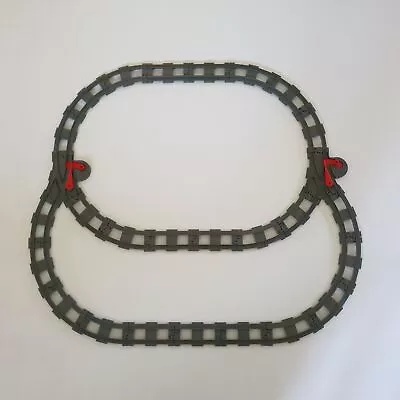 Lego® Duplo TRAIN Tracks GREY (DBG) Track Straight Curved Straight Switch Points • $65.95