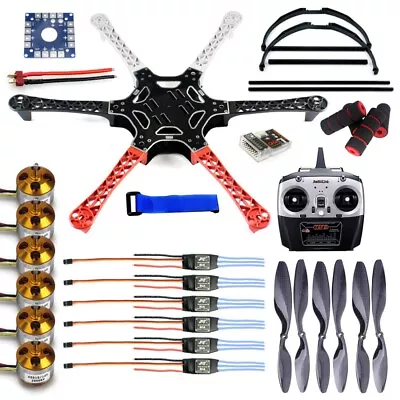 FPV Drone F550 FlameWheel ESC Motor RadioLink 8CH TX RX Tall Landing Skid PTZ • $319.73