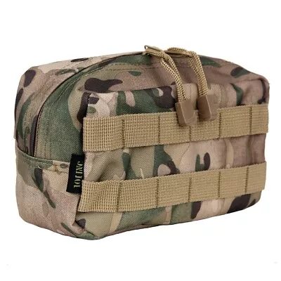 MULTICAM Utility Pouch MTP Tactical General Purpose Pouch 25x14cm MOLLE Belt NEW • £15.50