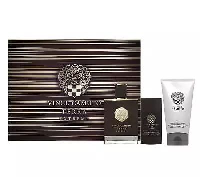 Vince Camuto Terra Extreme 3 Pc Set 3.4 Oz. EDP + Deodorant And Shampoo • $36