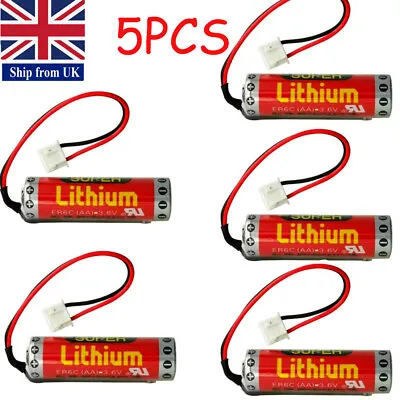 UK 5pc MAXELL ER6C AA 3.6V 1.8Ah PLC Battery For Mitsubishi FX F2-40BL With Plug • £41.23