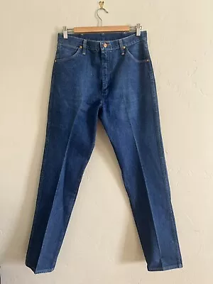 Vintage 80’s Made In USA Cowboy Cut Wrangler Jeans 13MWZ  Size 30W 35L • $48.99