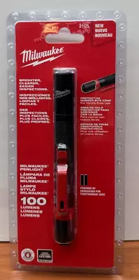 Milwaukee 2105 100 Lumens Cordless Aluminum Penlight With Removable Metal Clip • $17.95