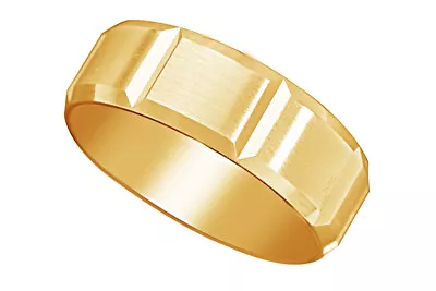 Engagement Wedding Band Ring For Men's In Solid 14K Yellow Gold • $533.59