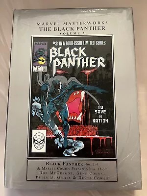 Marvel Masterworks Black Panther Vol 3 New Sealed HC Global Shipping $75 Retail • $23.99