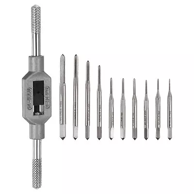 11pcs Micro Tap Wrench Set M1-M3.5 Screw Taps M1-M8 / 1/16 -1/4  Adjustable Tap • $20.58