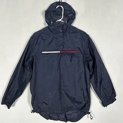 Tommy Hilfiger Anorak Windbreaker 1/4 Button Zip Rain Jacket Gear Size S Small • $18.34