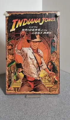 Indiana Jones And The Raiders Of The Lost Ark Wooden Hangable Poster 10.5  X 7  • £10