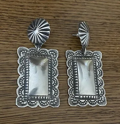 Navajo Earring Sterling Silver (Vincent Platero) • $145